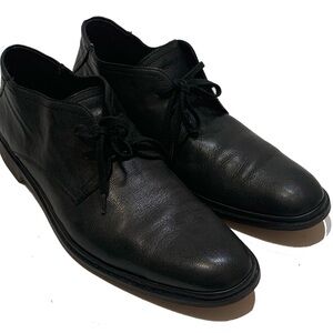 10.5 / John Varvatos chukka boots Black Leather Men's Shoes